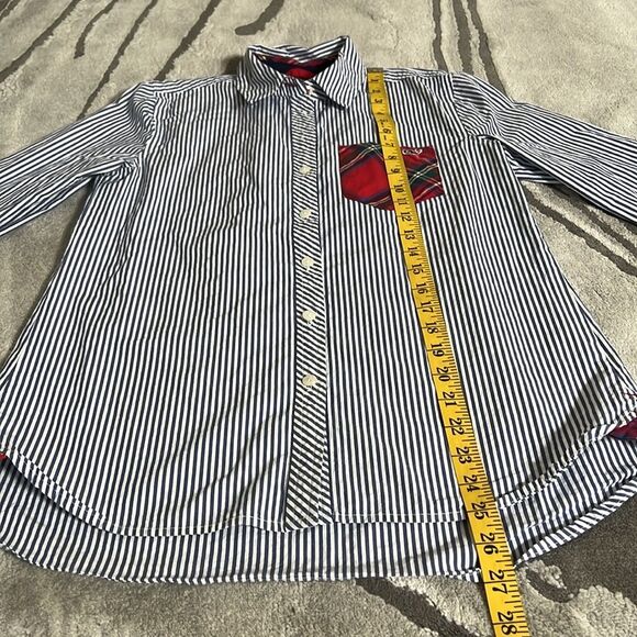 Vineyard Vines Mixed Patterns Stripes & Plaid Button Down, Size 0 - Picture 5 of 9